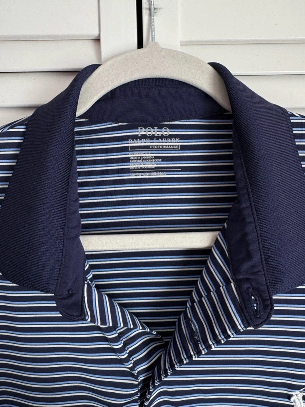 Polo Ralph Lauren Performance Men’s Striped Collared Shirt Classic Fit Golf XL